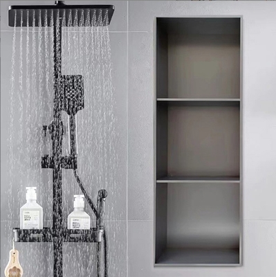 Waterproof Stainless Steel Brushed Shower Niche for Shower Room Gold Waterproof