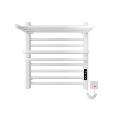 Electric Heated Space Aluminum Bathroom Towel Warmer and Drying Rack for Modern Design