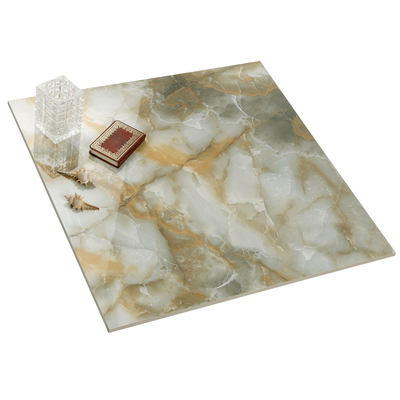 Yellows / Golds Living Room Stone Imitation Texture 600x600 Polished Porcelain Floor Tiles