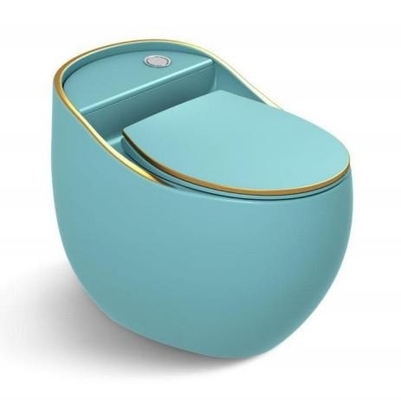 Modern Design Green Color One Piece Toilet for Bathroom Ceramic Sanitary Ware WC Toilet