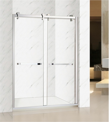 Waterproof Back to Back Shower Enclosure Room with Folding Doors and Roller Sliding