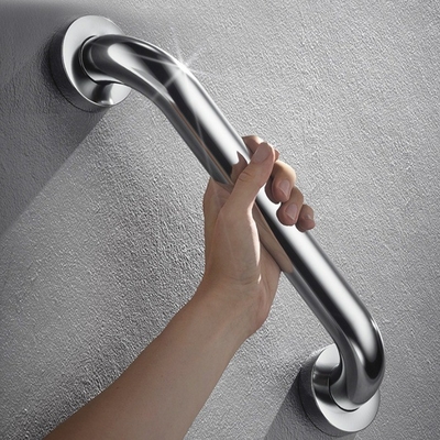 25X300mm Chrome Surface Finishing Bathroom Toilet Support Grab Bar for Elderly Safety