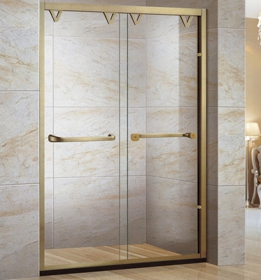 Waterproof Back to Back Shower Enclosure Room with Folding Doors and Roller Sliding