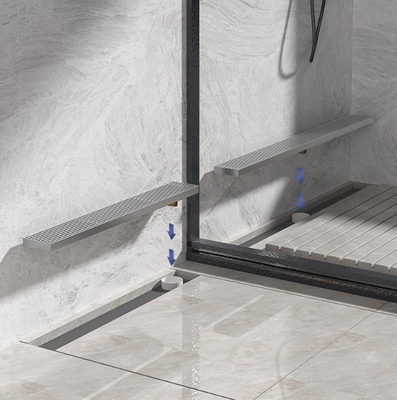 Stainless Steel Linear Floor Drain for Bathroom Shower Anti-Odor and Easy to Clean