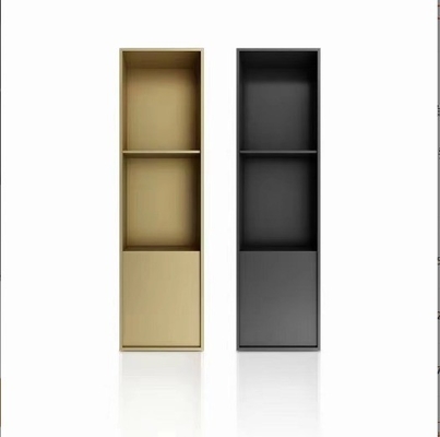 Modern Design Style 12&quot; Recessed Shower Shelves with Gold Finish and LED Light Feature