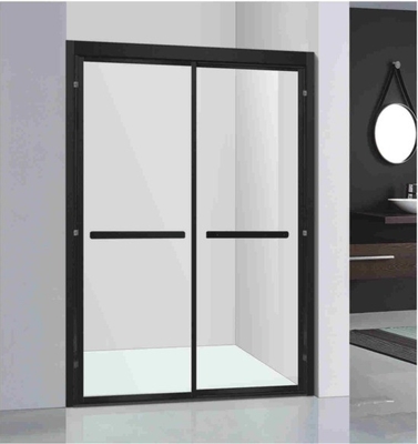 Transform Your Bathroom with a Custom Tempered Glass Shower Enclosure in Matte Black
