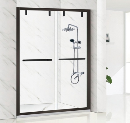 Transform Your Bathroom with a Custom Tempered Glass Shower Enclosure in Matte Black