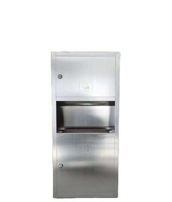 Stainless Steel Niche for Square Tile Shower Built-in Light and Toilet Paper Holder