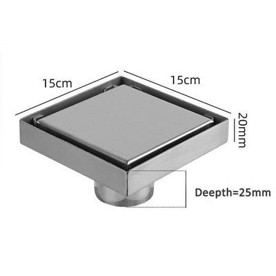 Odor Proof 6 Inch Floor Drain Core with Waterproof Structure and Anti-Spill Function