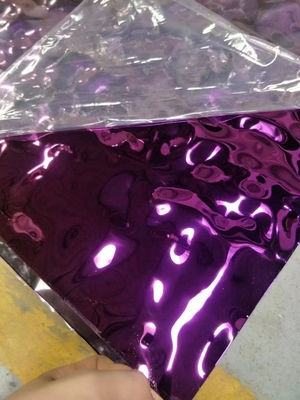 Non-Alloy Water Ripple Stamped Stainless Steel Sheet with Contemporary Design Style