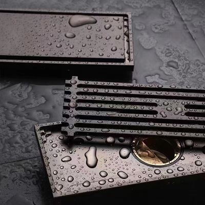 304 Stainless Steel Gold Floor Drain for Bathroom in Commercial Kitchen and Bathroom