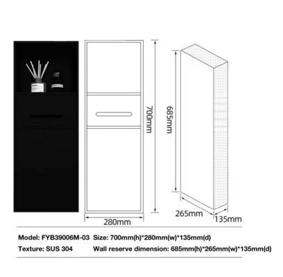 Keep Your Hotel Bathroom Clean and Tidy with a Stainless Steel 3-in-1 Hand Towel Box