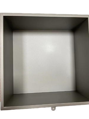 Square Tile Occasion Glossy Stainless Steel Alcove Recessed Cabinet Finished Product