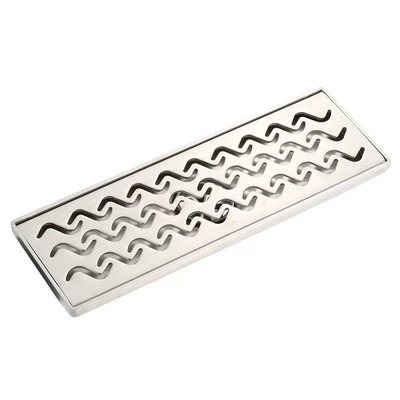 Modern Simple Fashion SS 304 316 Stainless Steel Linear Showroom Floor Drain Invisible