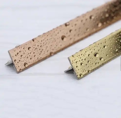 1kg T-shaped Stainless Steel Floor Tile Transition Belt for Furniture Interior Design