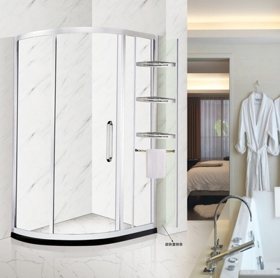 Electroplate Aluminum Frame Enclosure Screen Glass Door Pivoted Shower Hinges for WC Room