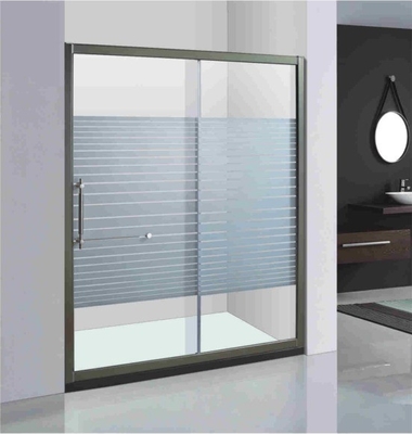 Electroplate Aluminum Frame Enclosure Screen Glass Door Pivoted Shower Hinges for WC Room