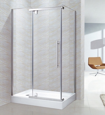 Electroplate Aluminum Frame Enclosure Screen Glass Door Pivoted Shower Hinges for WC Room