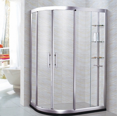 Electroplate Aluminum Frame Enclosure Screen Glass Door Pivoted Shower Hinges for WC Room