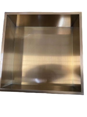 Hotel Brushed Surface Gunmetal Black Wall-inserted Niche for Shower Room 12&quot; x 24