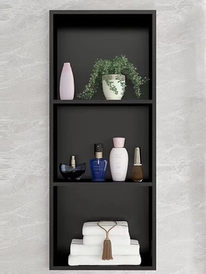 Waterproof STAINLESS STEEL Shower Shelf in Matte Black for Beautiful Bathroom Design