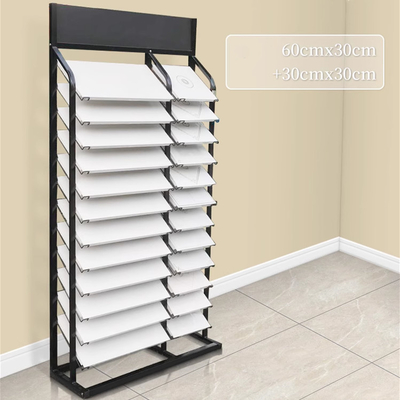Eco-Friendly Porcelain Workshop Display Rack Stand for Portable Retail Ceramic Tiles