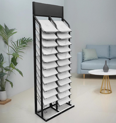 Eco-Friendly Porcelain Workshop Display Rack Stand for Portable Retail Ceramic Tiles