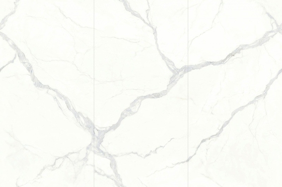 Marble Look Glossy Polished Glazed Large Slab Stone Wall Tiles for Interior Living Room