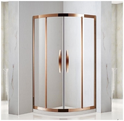 Simple Modern Shower Door with Half Round Sliding Enclosure and Ceramic Tray Material