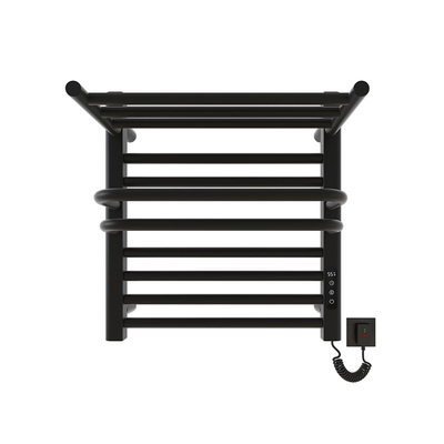 Electric Heated Space Aluminum Bathroom Towel Warmer and Drying Rack for Modern Design
