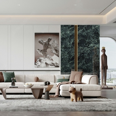 1200 2400 mm Porcelain Polished Glazed Slab Marble Tile for Floor or Walls
