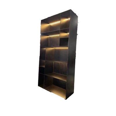 Model Wooden Wine Rack Cabinet for Home Hotel in Customized Red and Black/Gold Color