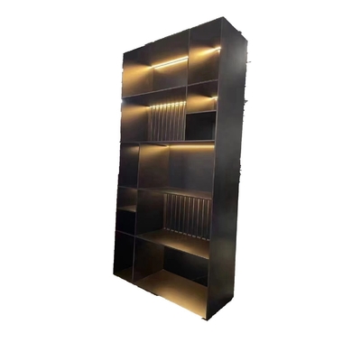 Acrylic Surface Treatment Red Wooden Wine Rack Cabinet for Wine Storage and Display