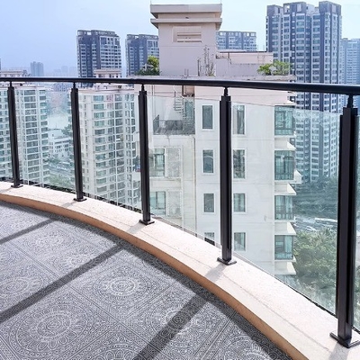 Matt Finish Stainless Steel Glass Deck Railing Mastet Pillar for Balcony Systems
