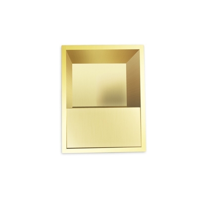 Modern Design Bathroom Shower Niche with Brushed Surface Finish and LED Light Feature