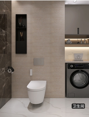 Convenient Brushed Surface Finish Stainless Steel Shower Niche with Recessed Storage