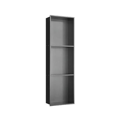 Waterproof Shower Niche Tray with Double Shelf and LED Light Modern Design Style 12x20