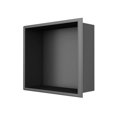 Waterproof Shower Niche Tray with Double Shelf and LED Light Modern Design Style 12x20