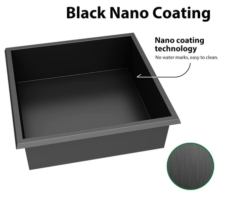 Waterproof 304 Stainless Steel Bathroom Wall Niche Single Shower Shelf for Black Box