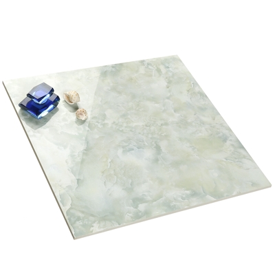 60x60 Glazed Ceramic Floor Tiles in Bright Light Green Marble for Stone Imitation Texture