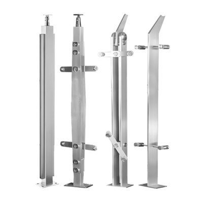 Mirror Polish Finish Stainless Steel Subway Columns for Villa Speed Rail Guardrails