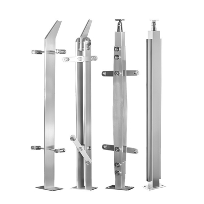 Mirror Polish Finish Stainless Steel Subway Columns for Villa Speed Rail Guardrails