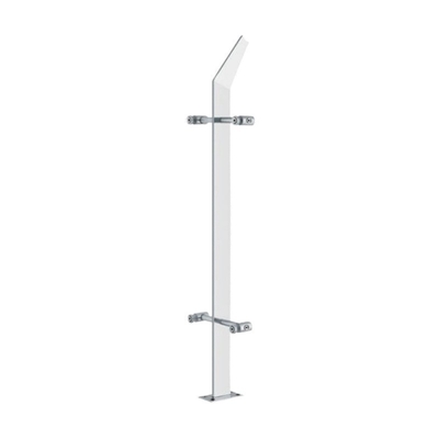 Flooring Mounted Stainless Steel Engineering Railing for Shopping Mall Stair Handrail