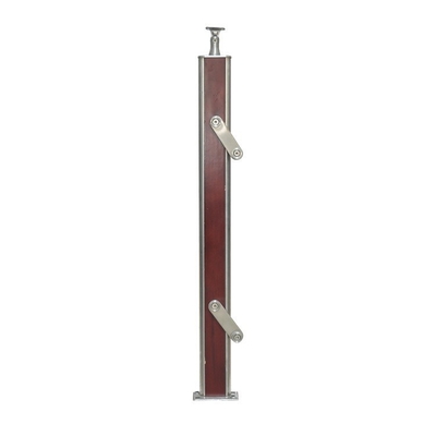 Flooring Mounted Stainless Steel Engineering Railing for Shopping Mall Stair Handrail