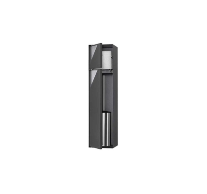Modern Design Stainless Steel Bathroom Toilet Brush with Built-in Wall Niche and Longue Salle de Bain Lights 2023