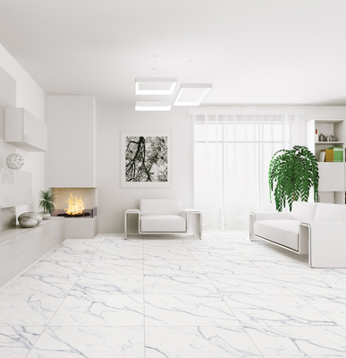 Modern Design Style Porcelain Tiles Bianco Carrara White for Living Room Decoration