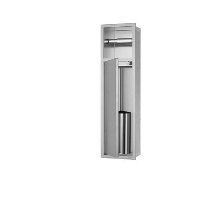 Stainless Original Color Niche Solutions Bathroom Toilet Brush Storage Options
