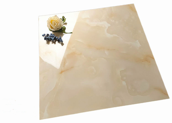 Yellows / Golds Living Room Stone Imitation Texture 600x600 Polished Porcelain Floor Tiles