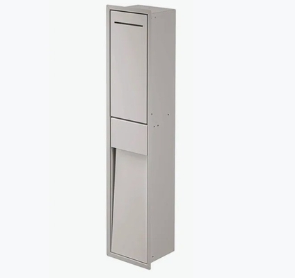 Brushed Stainless Steel Restroom Niche for Toilet Paper Waterproof and Rust-resistant