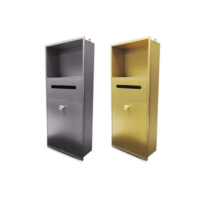 Modern Design Style 300x400 Custom Shower Wall Niche Shelves in Black for Amazon Size